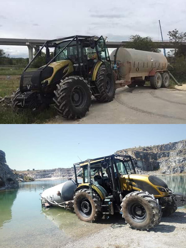 transporte de água